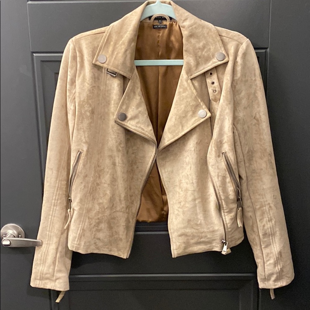 Miss Me Brown Suede Moto Jacket